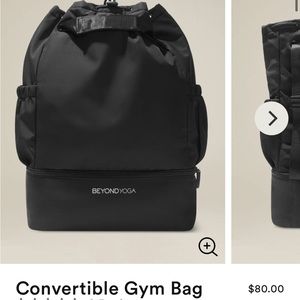 Beyond Yoga convertible bag, black